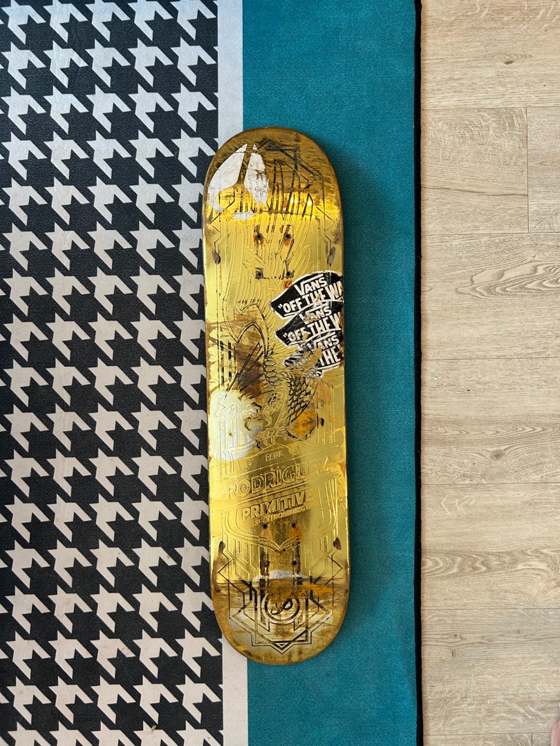 paul rodriguez gold skateboard