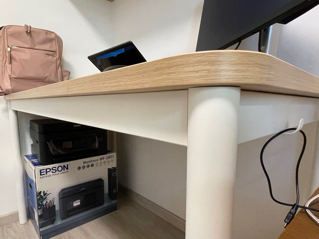 IKEA table (Category: Tables & Sets) located in Singapore. Submitted by pying123 (Listing ID 1301516973, Image 1). Description: IKEA Tommaryd table Oak Veneer/White (Photos 3 & 4) - 130(w) x 70cm(d). Lightly used for a year. Retail: $229 Selling: $130 No low ballers Dismantled for easier pick up. Buyer arrange own delivery..