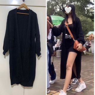 ❗️SALE❗️HQ Black Long Knitted Cardigan / Winter Cardigan / Japan Outfit / Baguio Outfit (Original Price 2,500)