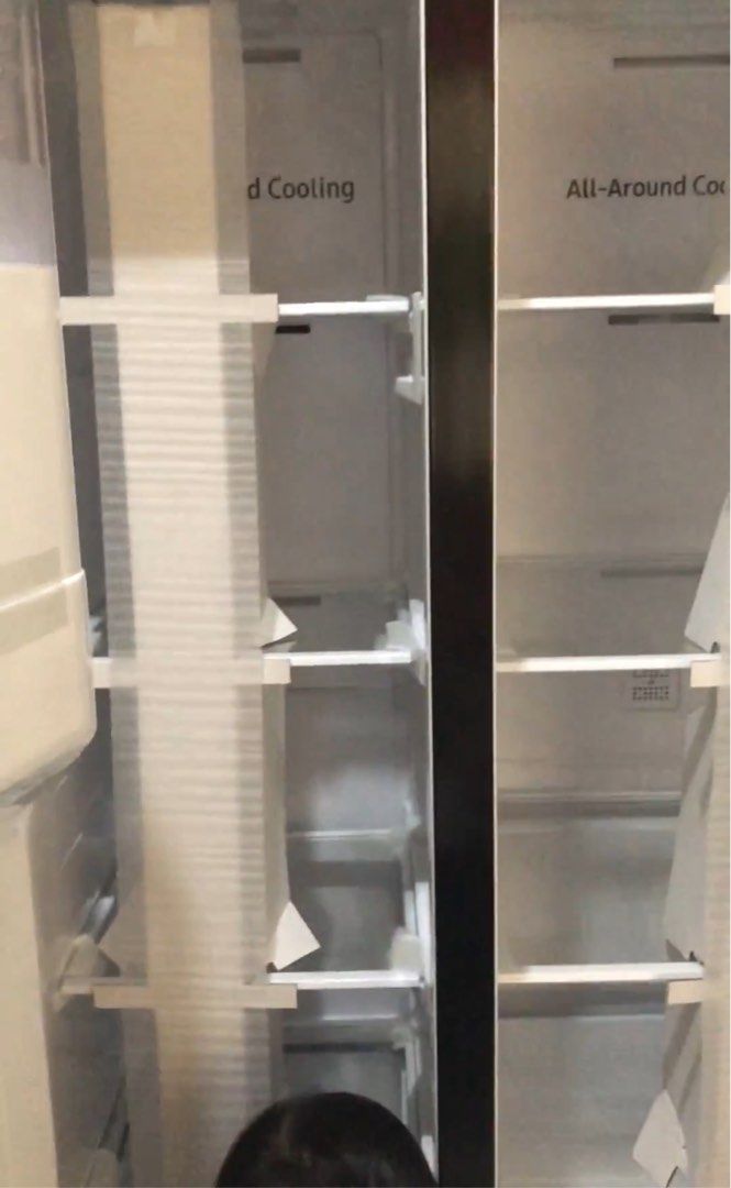 Samsung 2-Door Inverter Refrigerator (Category: Refrigerators and Freezers) located in Orion. Submitted by prettymuch01 (Listing ID 1244266716, Image 3). Description: Samsung 2-door With Water, Cube & Crushed Ice Dispenser With 10 years compressor warranty With 3 months warranty for labor Selling low Minor: 1 cube slot has a minute crack (can be remedied w/ adhesives) No hidden issue and working in good condition RFS: Migrated.