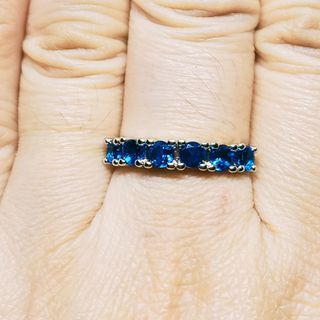 Sapphire Ring. AU750. 18K plated.
