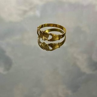 Saudi Gold heart ring 21karat size 7