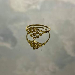 Saudi Gold ring 18karat size 8