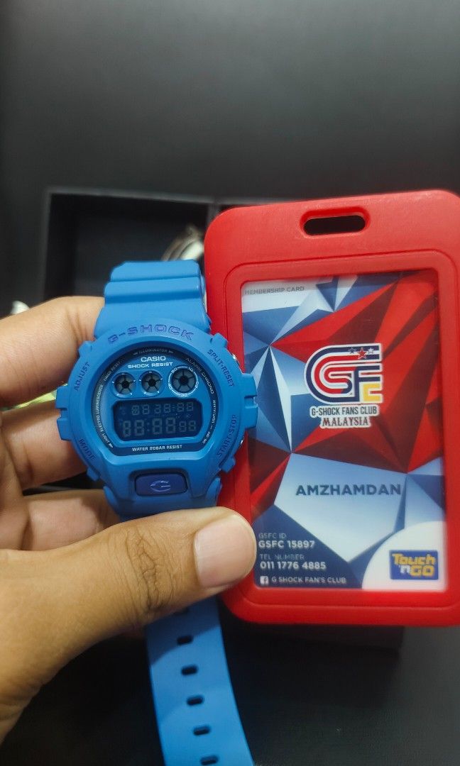 SeeHere Gshock dw6900 mm2 smurfs 1289x module 1289 crazy colour Men s Fashion Watches Accessories Watches on Carousell