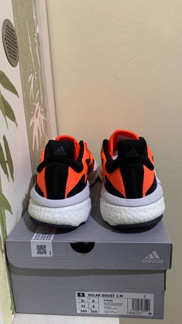 Sepatu Sneakers Adidas Solarboost M orange FY4103, Fesyen Pria