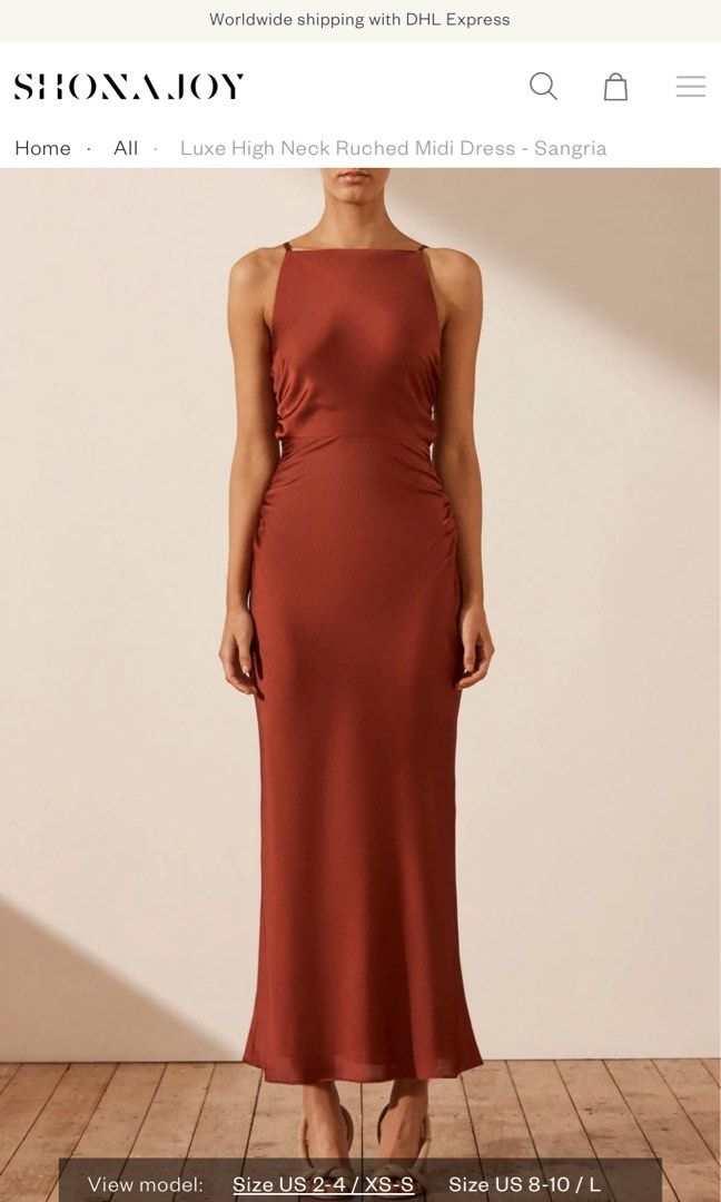 shona joy luxe high neck ruched midi dress High Neck Midi Shona Joy Black Dress Luxe Ruched Straight Neck Midi Dress