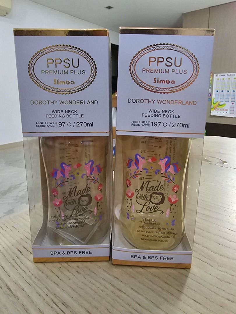 Simba 270ml PPSU Bottle (Category: Breastfeeding & Bottle Feeding) located in Singapore. Submitted by janhedgehog (Listing ID 1301600310, Image 1). Description: extra, my kids stop bottle already. $18 each, $30 for taking 2 tgt..