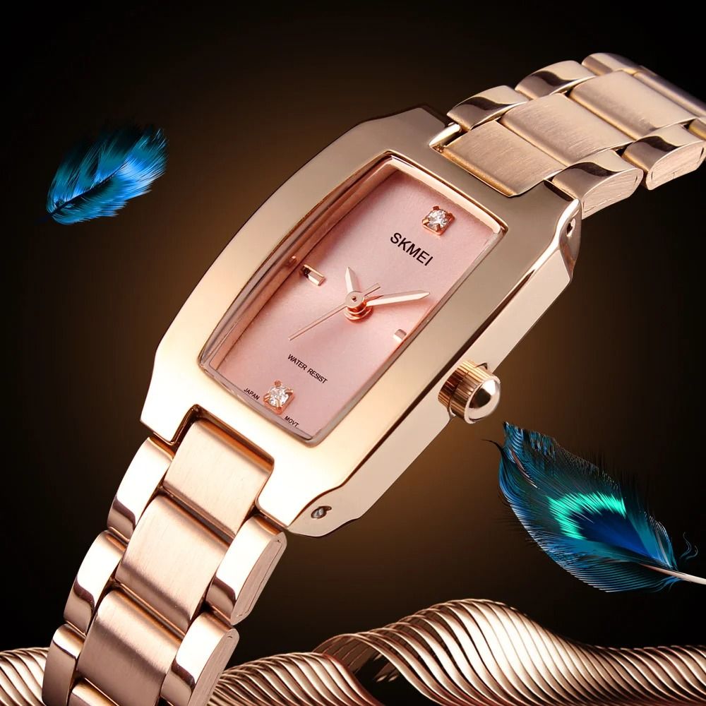 SKMEI 1400 Ladies Casual Dress Luxury Silver Ladies Rhinestone Waterproof Relogio Feminino Quartz Watch Fashion Thin Watches Carousell