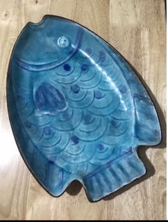 Stoneware fish platter