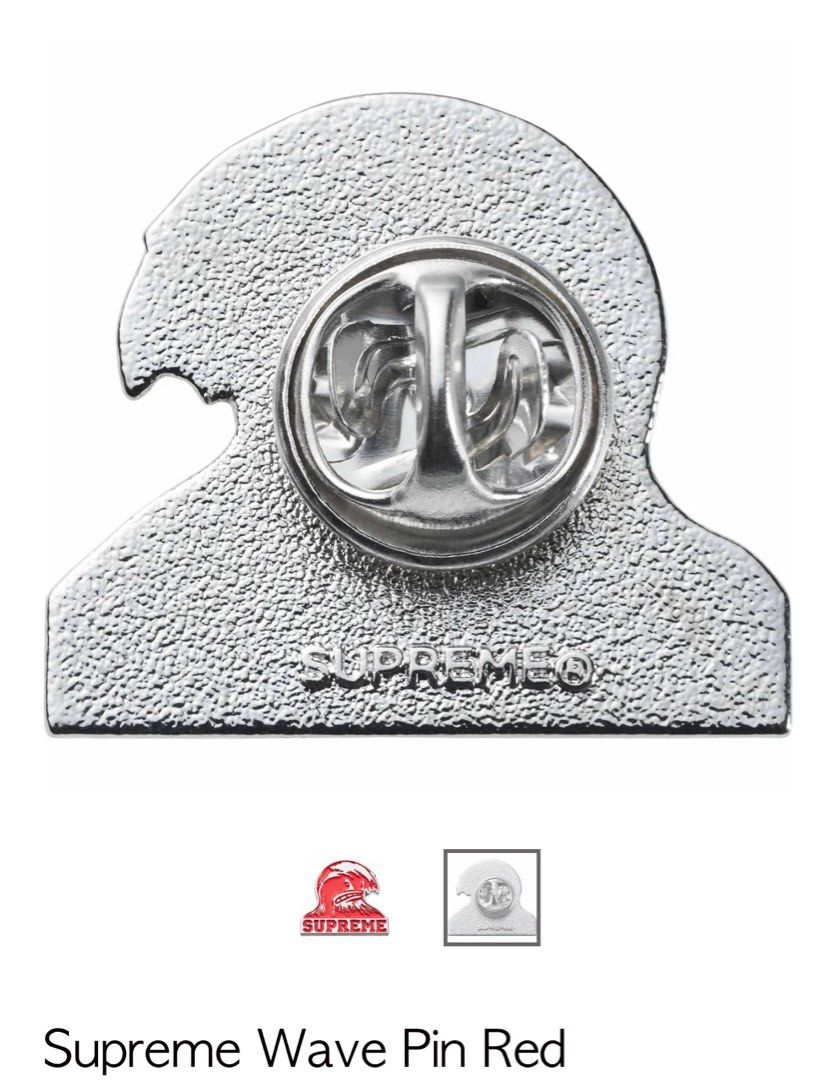 Supreme 2024 Spring Summer Wave Pin Red