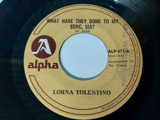 The young "Lorna Tolentino" - RARE 45 OPM vinyl record plaka