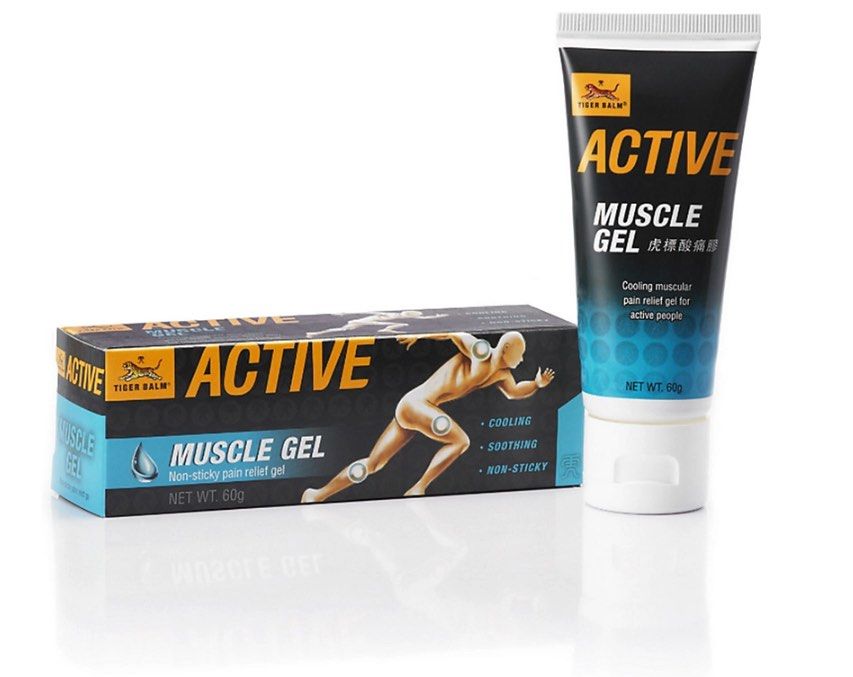 Tiger Balm Active Muscle Gel 60g (Category: Body Care) located in Manila. Submitted by mayeli (Listing ID 1301517663, Image 3). Description: Tiger Balm Active Muscle Gel - Relieves sore and fatigued muscles- for after-sport cool down- Non-greasyTiger Balm Active Muscle Gel helps combat fatigued muscles and aids recovery by providing relief for muscle aches. Its cool, followed by warm sensation works effectively in providing rapid muscle ache reli