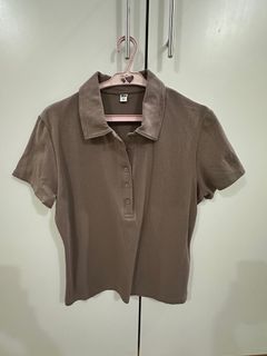 Uniqlo AIRism Cotton Ribbed Polo Shirt