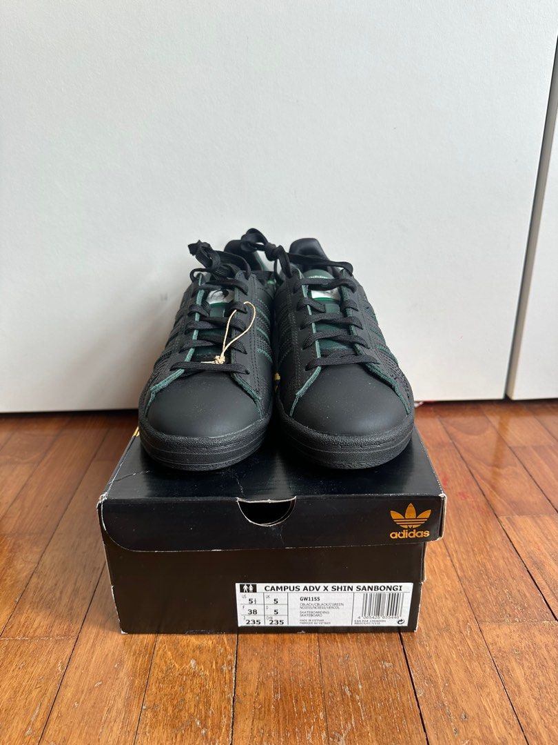 adidas gazelle silver green womens Campus ADV x Shin Sanbongi