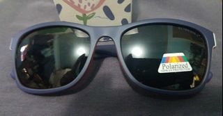 US POLO ASSN MATTE BLUE RED FRAM POLARIZED SUNGLASSES FROM US BOX