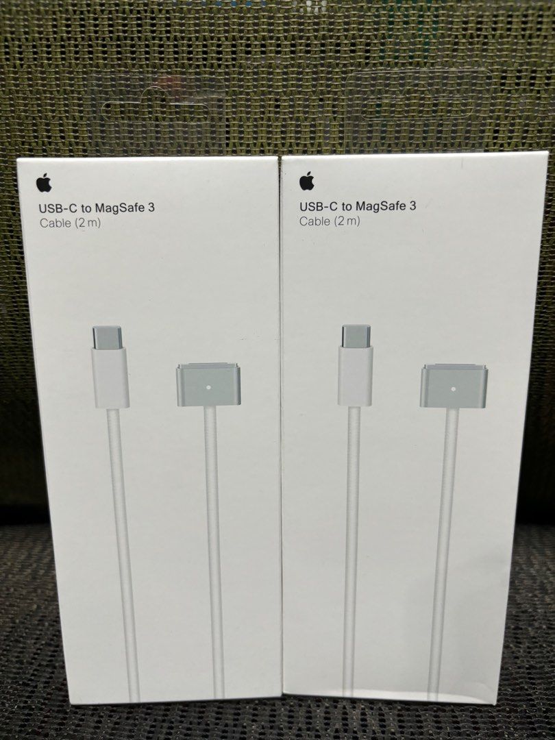 USB-C TO MAGSAFE 3 CABLE 2M (Category: Cables & Adaptors) located in Manila. Submitted by guerle (Listing ID 1301564678, Image 1). Description: USB-C TO MAGSAFE 3 CABLE 2M This 2 meters charge cable features a magnetic MagSafe 3 connector that helps guide the plug to the power port of your MacBook Pro. Pair it with a compatible USB-C power adapter to conveniently charge your MacBook Pro from a power point and take advantage of fast-charging capab