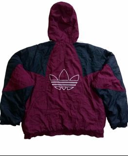 Vintage 90's Big trefoil Adidas puff jacket