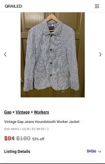 Vintage GAP Jeans Work Jacket