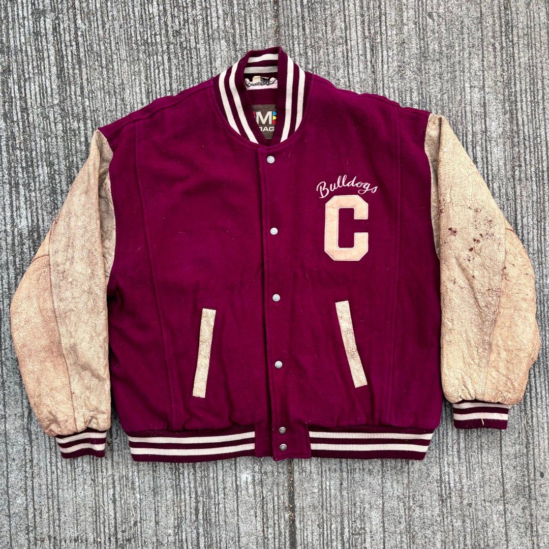 Vintage Mirage 1922 Canton Bulldog Throwback NFL Vintage Collection Varsity Jacket