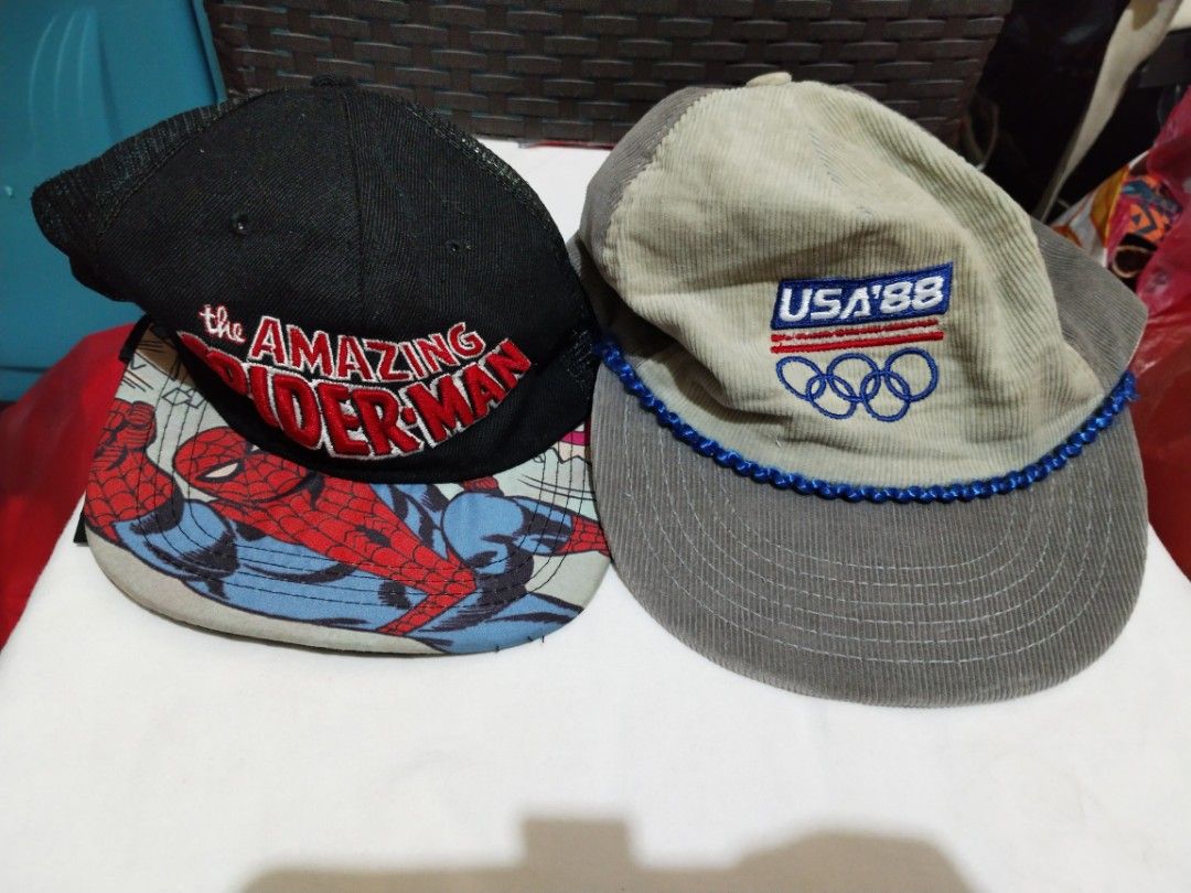 Vintage USA 88 and spider man (Category: Caps & Hats) located in General Santos City (Dadiangas). Submitted by gianizm (Listing ID 1301575652, Image 1). Description: .