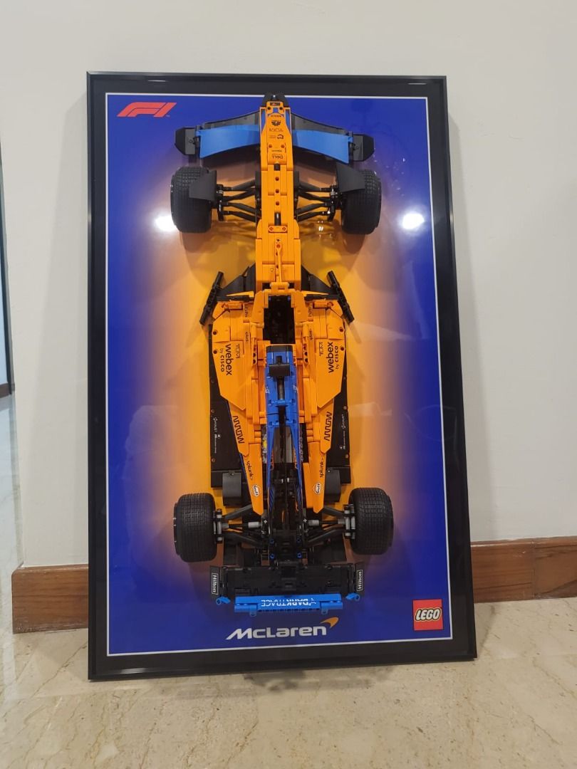 (Wall Mount Frame) (2) Lego 42141 Technic McLaren Formula 1 Race Car ...