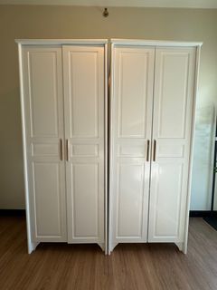 White 2 door wardrobe cabinet