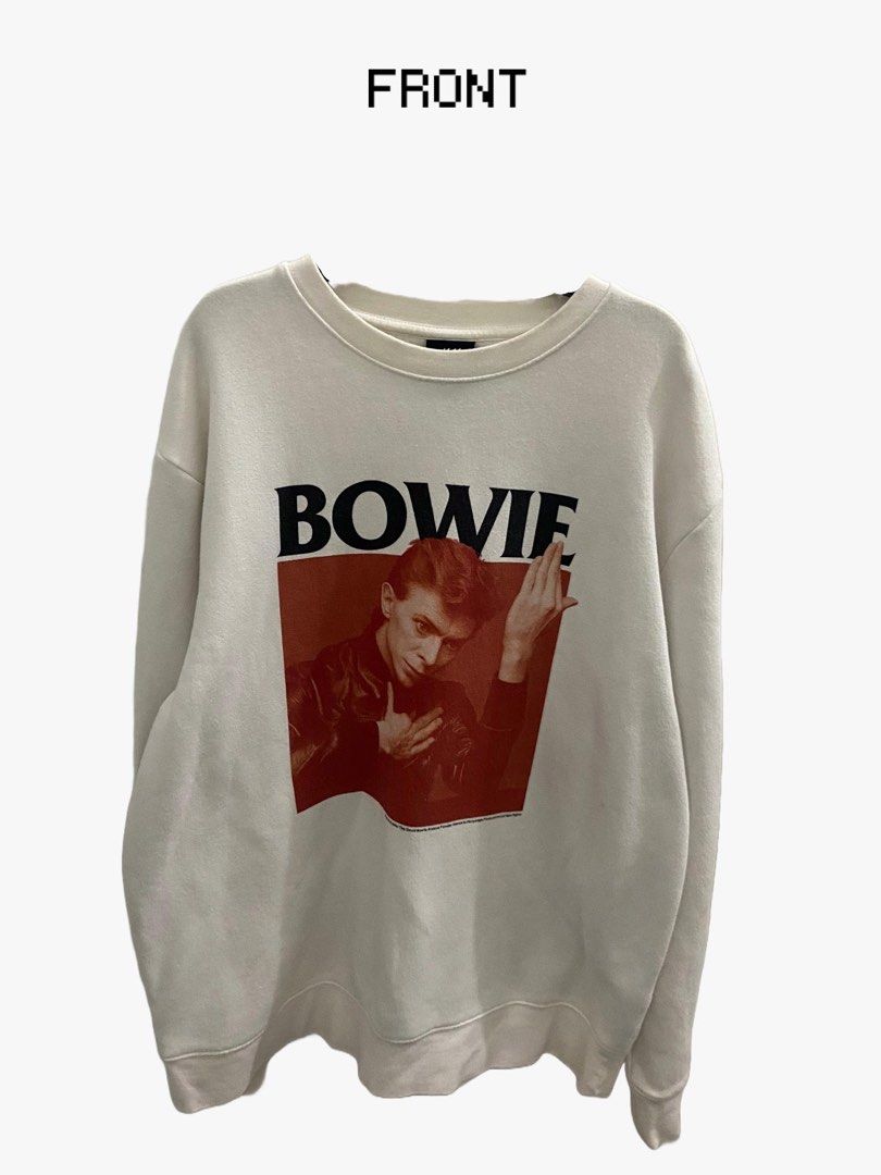 White David Bowie Sweater Men s Fashion Tops Sets Hoodies on Carousell
