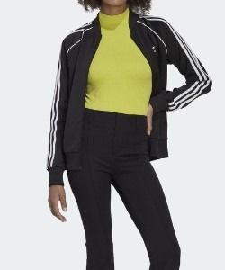 Women Original Adidas Lifestyle Track Jacket Black GD2374