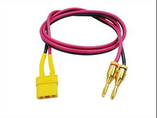 XT90 FEMALE PLUG to BANANA PLUG GOLD, #14-AWG SPEAKER WIRE, BEST FOR LIPO BATTERY CHARGING