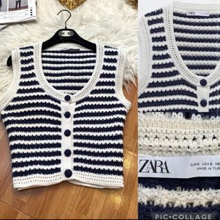 Zara crochet vest top