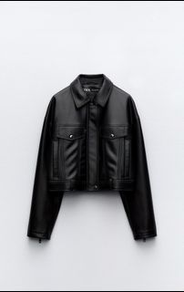 Zara Short Leather Jacket