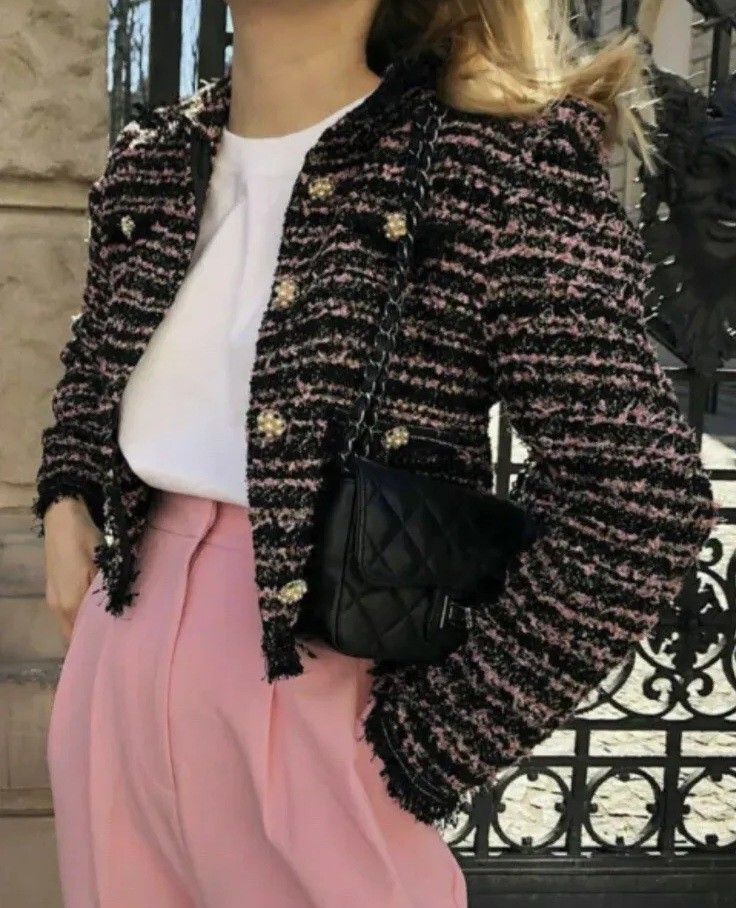 Boucle jacket zara store
