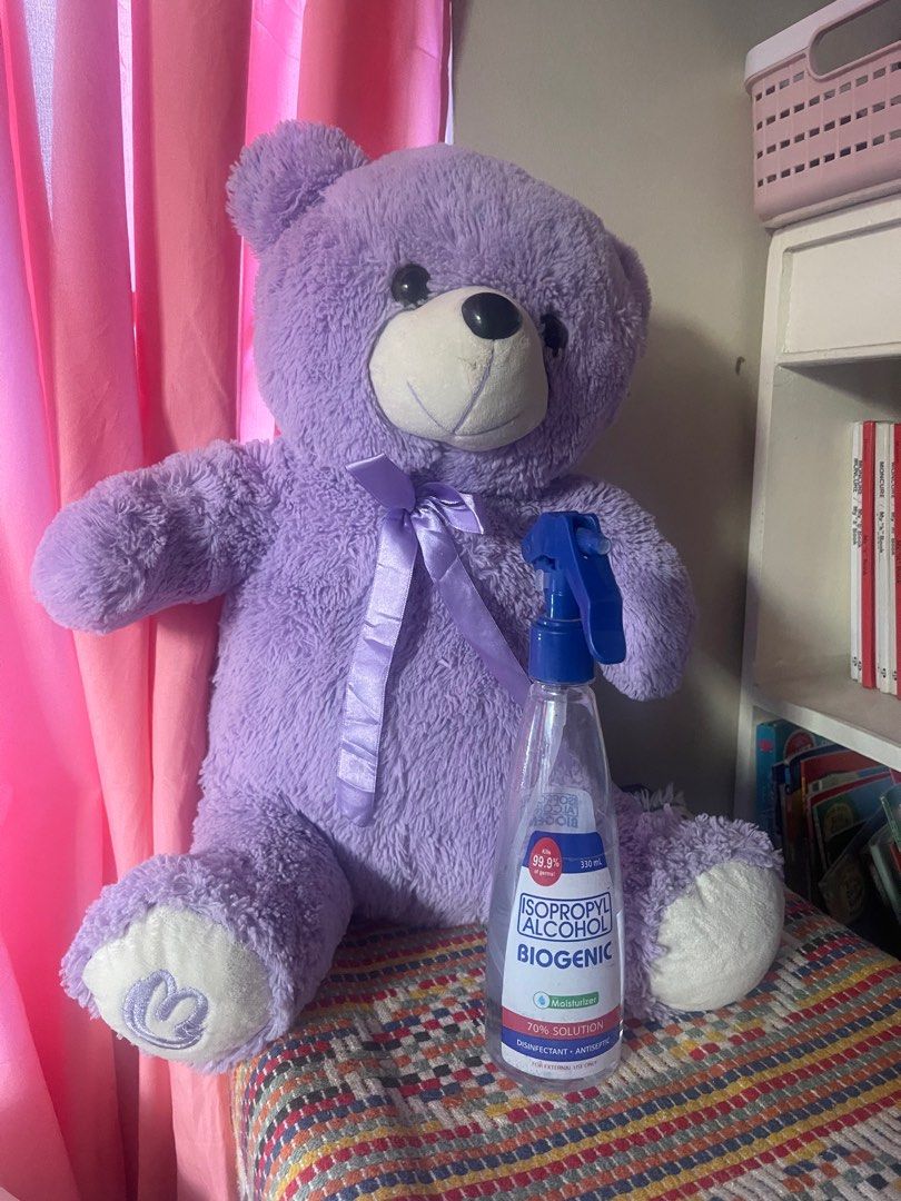19 inches big purple bear stuff toy (Category: Plushies & Soft Toys) located in Bay. Submitted by CherishJ (Listing ID 1301737919, Image 1). Description: big and huggable soft cotton filling good condition.