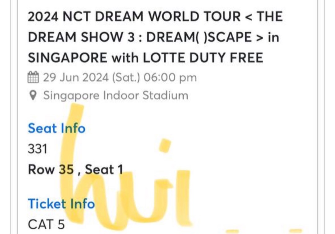 2024 NCT DREAM WORLD TOUR in SINGAPORE, Tickets & Vouchers, Event