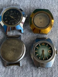 4pcs Vintage Mixed Watch For Repair/Restore (Orient, Waltham etc.)