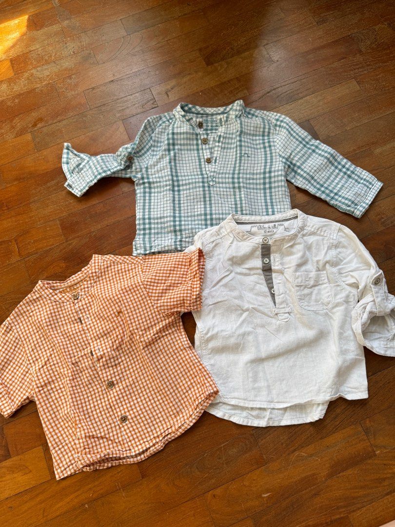 6 18m Baby boy clothes petit society chateau de sable Armani buho Zara Babies Kids Babies Kids Fashion on Carousell