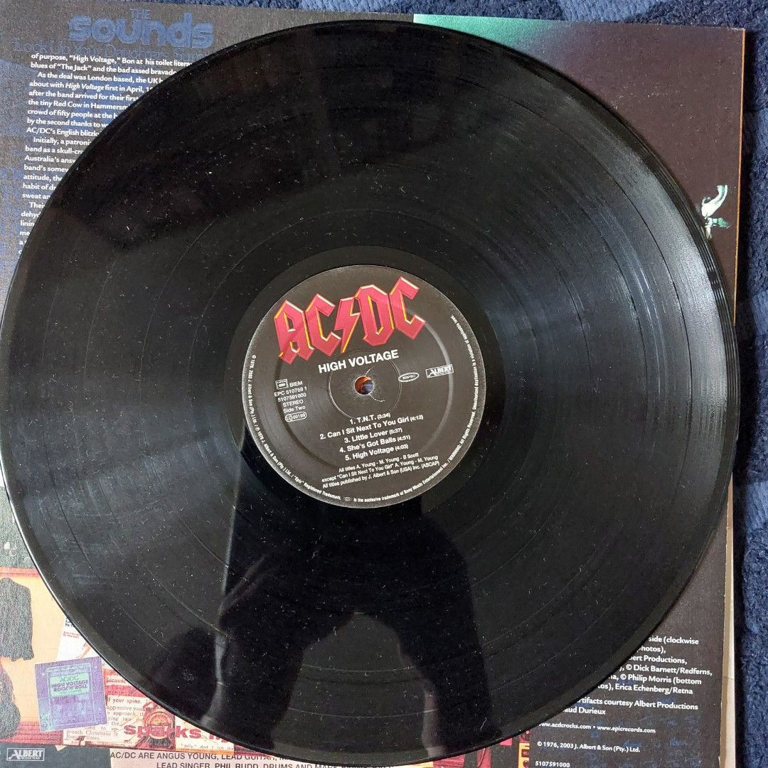 AC/DC - High Voltage vinyl record, Hobbies & Toys, Music & Media ...
