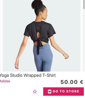 Adidas Aeroready Yoga Studio Wrapped Shirt