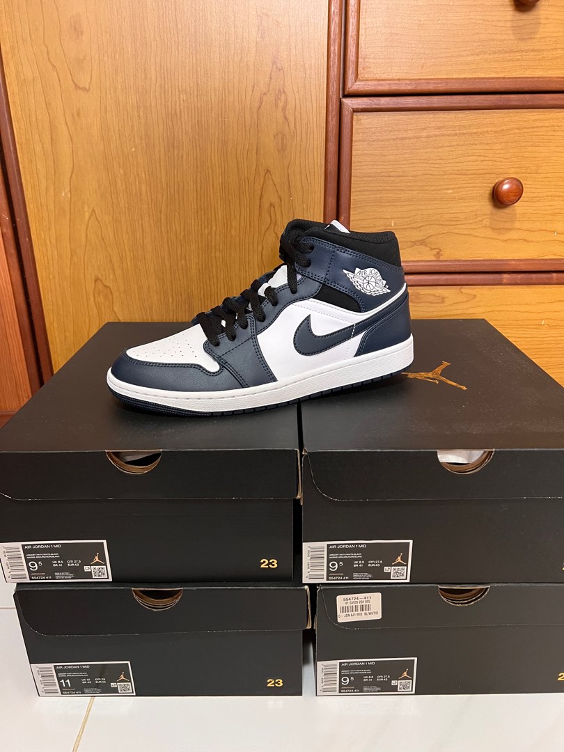 Air Jordan 1 Mid Dark Teal Men s Fashion Footwear Sneakers on Carousell