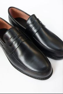 All black loafers