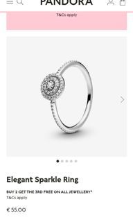 💯Authentic Pandora Elegant Sparkle Ring