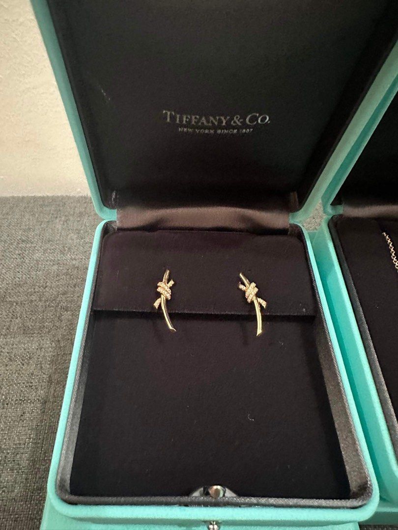 Tiffany knot earrings best sale