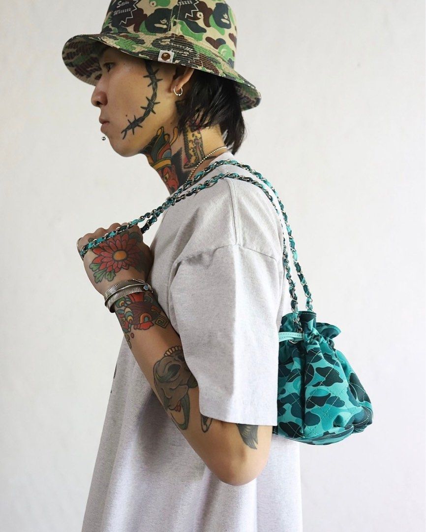 帽子 SAINT Mxxxxxx BAPE_BUCKET HAT セントマイケル SAINT Mxxxxxx A BATHING APE_ x SAINT Mxxxxxx