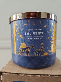 Bath and Body Works Candle 3 Wick Fall Festival
