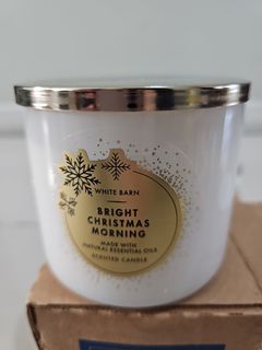 Bath and Body Works Candle 3 Wick Bright Christmas Morning