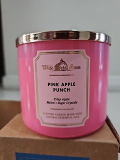Bath and Body Works Candle 3 Wick Pink Apple Punch