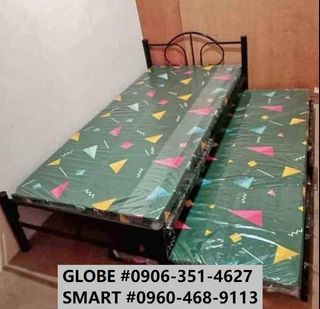 beds double deck SINGLE BED FRAME w/ PULL OUT and FOAM MATTRESS (COD) 0906 351 4627
