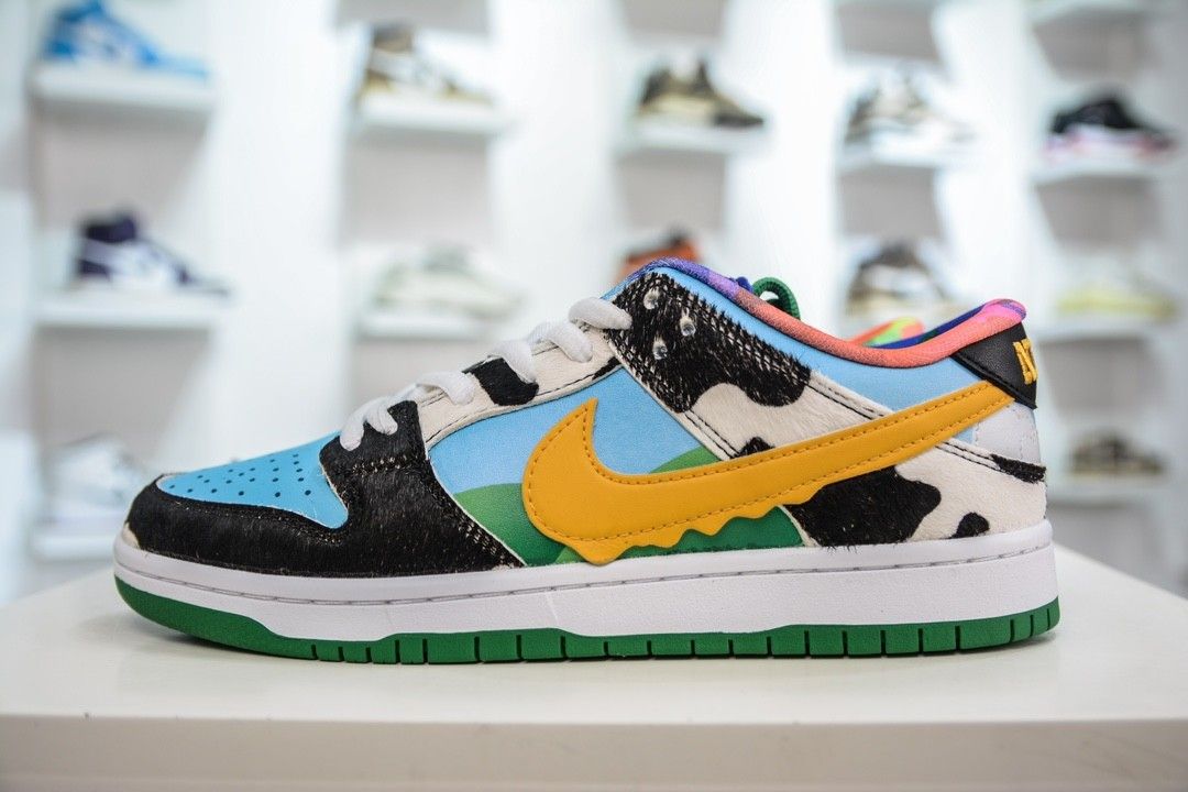 Ben s Jerry x Nike SB Dunk Low Chunky Dunky 2020 CU3244 100 Normal Box Mid Season Sale