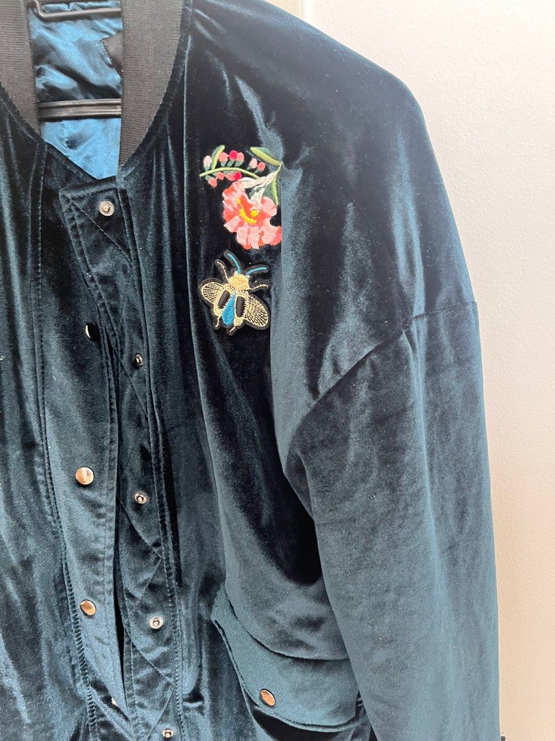 Bershka velvet jacket hotsell
