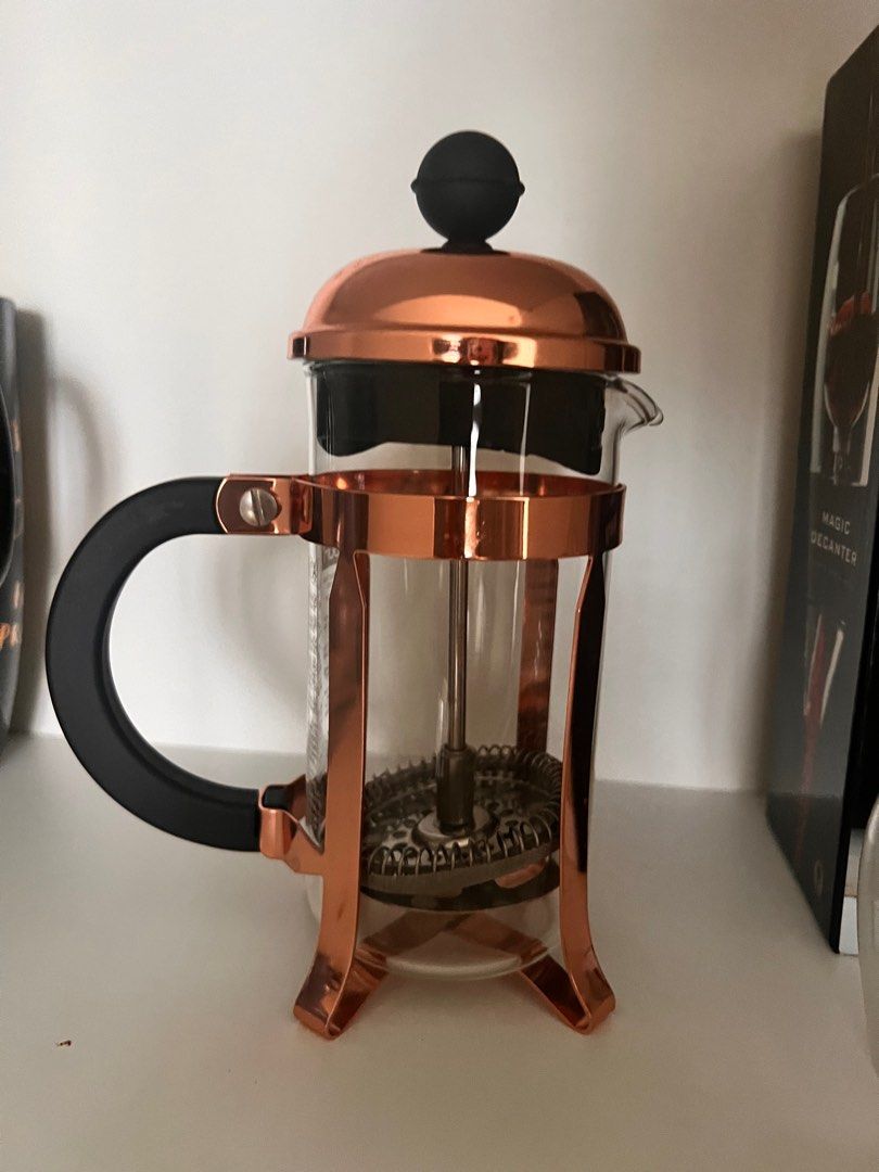 BODUM 1928 18 CHAMBORD French press coffee maker Pink gold Furniture Home Living Kitchenware Tableware Coffee Tea Tableware on Carousell